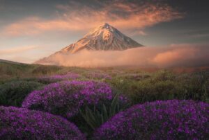 منظره باشکوه از قله کوه دماوند