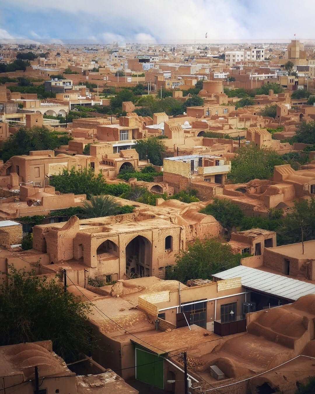 منظره ای باشکوه از خانه های نسل قدیمی یزد عکاس:@wiwa_b